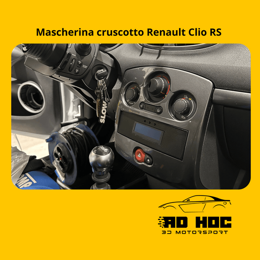 Mascherina cruscotto Renault Clio RS ad hoc 3d motorsport